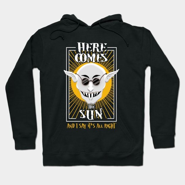 Here comes the sun - Summer Quote Hoodie by TMBTM